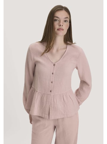 Hessnatur Pyjamabluse in mattrosa