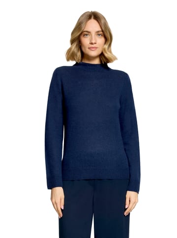Betty Barclay Kaschmir-Pullover mit Stehkragen in Iris Blue