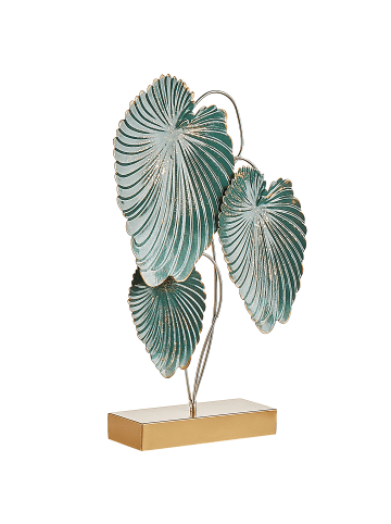 Beliani Dekofigur SODIUM in Blau/Gold - (W) 26 x (H) 44 x (L) 8 cm