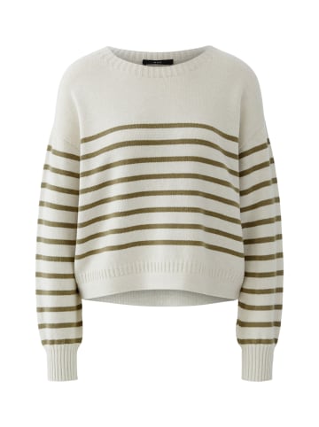 Oui Pullover in white green