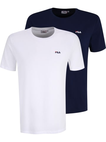 Fila T-Shirt "Brod Tee Double Pack" in Weiß