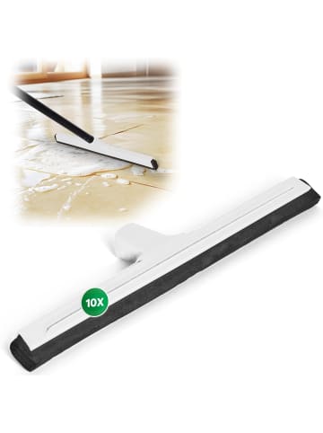 Novaliv Novaliv 10x Wasserschieber Bodenabzieher Kunststoff 43 cm Wasserschieb in Weiß