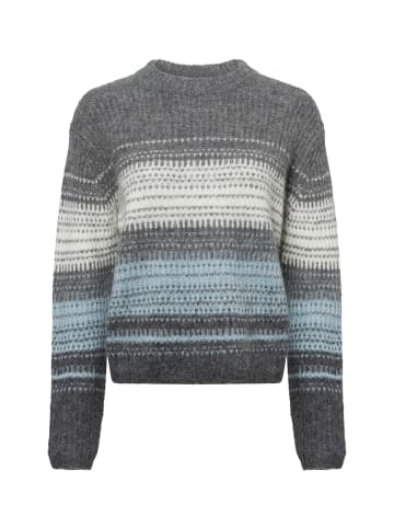 OPUS Strickpullover Pradeta in grau hellblau - 0001