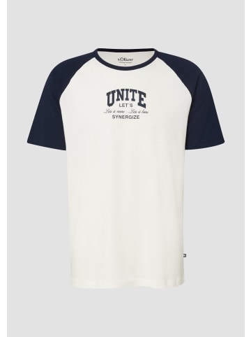 s.Oliver T-Shirt in 02D1_creme