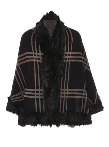 ALARY Damen Poncho in Schwarz