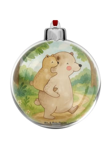 Mr. & Mrs. Panda plastik weihnachtskugel Papa Bär Design ohne Sp... in Weiß