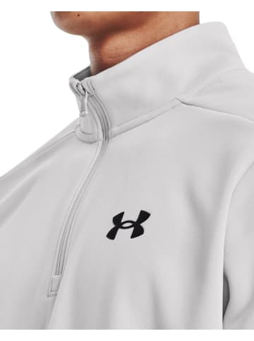 Under Armour Fleecejacke/Fleecepullover "Armour Fleece Hoodie mit ¼ Zip" in Grau