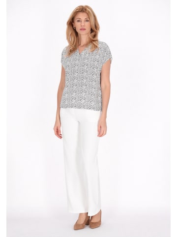 Usha Women Blouse in white black