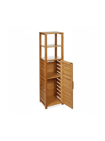 relaxdays Badregal in Natur - (B)33 x (H)119 x (T)25,5 cm