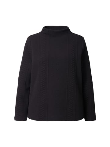 Ulla Popken Sweatshirt in schwarz