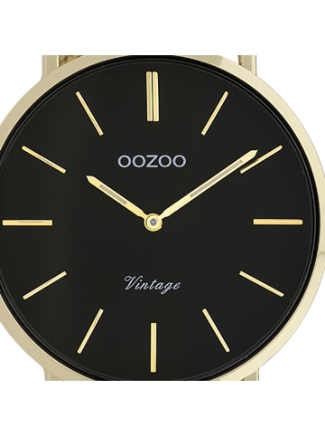 Oozoo Armbanduhr Oozoo Vintage Series gold groß (ca. 40mm)