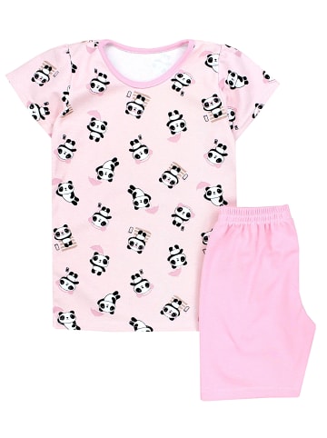 TupTam 2tlg.- Set Pyjama in schwarz/rosa