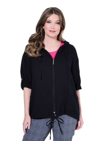 MIAMODA Bluse in schwarz