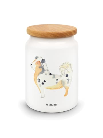 Mr. & Mrs. Panda Keksdose Hund Australien Shepherd ohne Spruch in Weiß