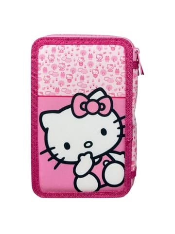 Hello Kitty Federmäppchen 3-stöckig gefüllt Pink