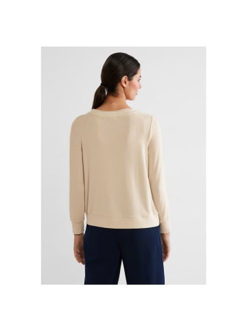 Street One Langarmshirt in light smooth sand melange