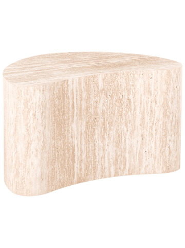 Beliani Couchtisch BILPA in Beige - (W) 35 x (H) 33 x (L) 57 cm