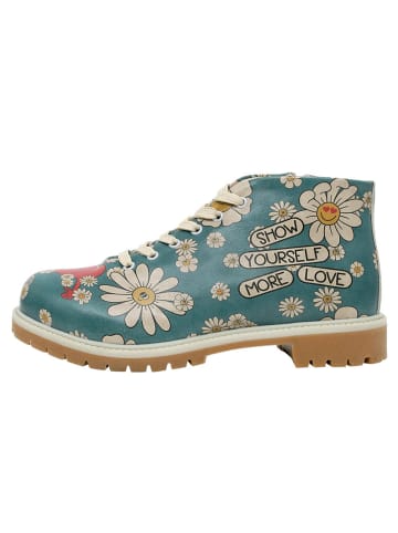 Dogo Shortcut Boots - Show Yourself More Love 42 in Blau