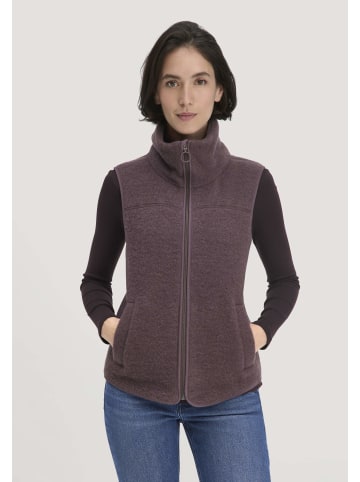 Hessnatur Hessnatur Wollfleece Weste Regular aus reiner Merinowolle in brombeersorbet