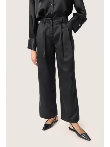 Soaked in Luxury Pants Suiting SLLiva Gerade Passform in Black