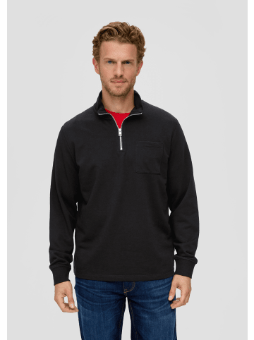 s.Oliver Sweatshirt langarm in Schwarz