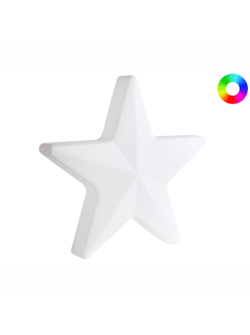 Beliani Dekorative Leuchte für den Außenbereich OLSAN in Weiß