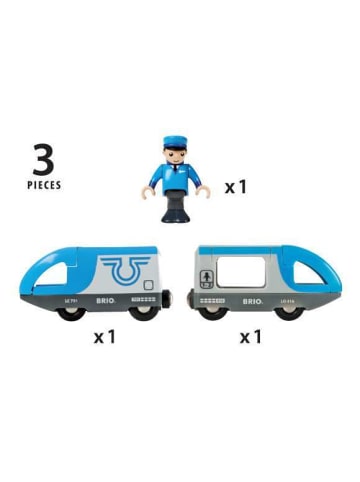 Brio Brio Aktionsspiel Blauer Reisezug in bunt