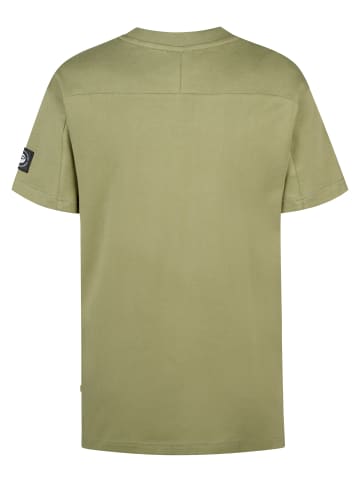 Petrol Industries T-Shirt mit Logo Flamingview in Grün