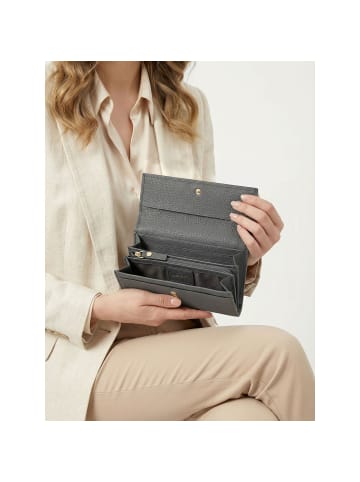 Lazarotti Bologna Leather Geldbörse Leder 19 cm grey