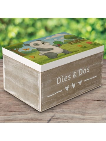 Mr. & Mrs. Panda Geschenkbox Panda Tischtennis Design ohne Spruch in Weiß