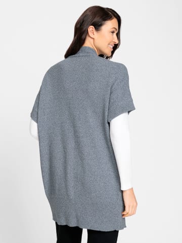 WITT WEIDEN Long-Strickjacke in rauchblau-meliert