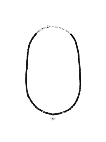 Breil Halskette infinite star silber, schwarz