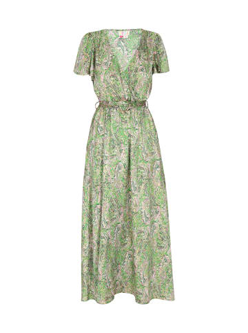 IZIA Women Dress in green multicolor
