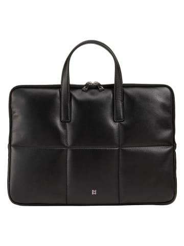 DuDu Togean Laptoptasche Leder 36 cm in black