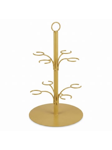 relaxdays Getränke Tower in Gold - 8 Gläser