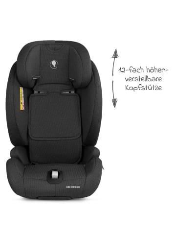 ABC-Design Kindersitz Aspen 2 Fix i-Size (ab 15 Monate bis 12 in schwarz