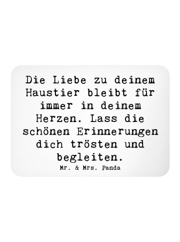 Mr. & Mrs. Panda Magnet Spruch Trauerbewältigung Haustierverlust... in Weiß
