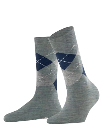 Burlington Socken Melange Marylebone in Pigeon blu