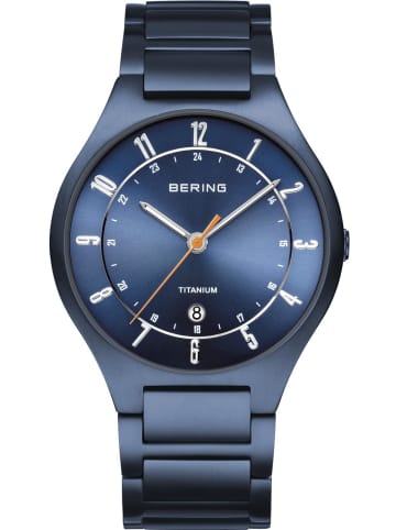 Bering Uhr in Blau