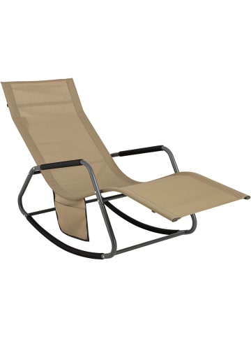 SoBuy Schaukelliege in Braun - (B)145 x (H)84 x (T)57cm