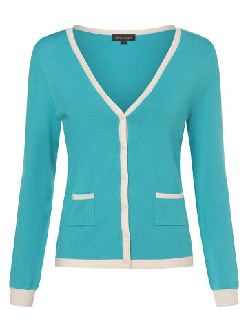 Franco Callegari Strickjacke in aqua weiß