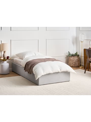 Beliani Einzelbett DINAN in Grau - (W) 97 x (H) 31 x (L) 214 cm
