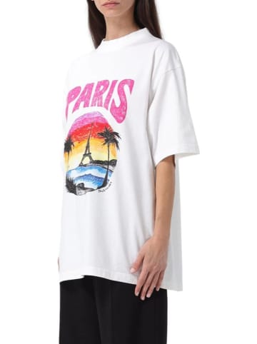 Balenciaga Tropical T-Shirt in Weiß