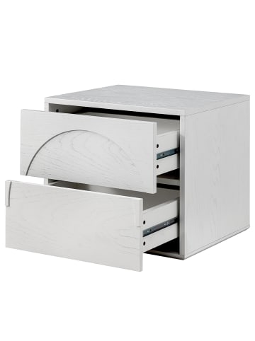 home24 Nachtkommode Yolmeh in Weiß