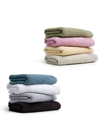 Möve Waschhandschuh Loft in china blue