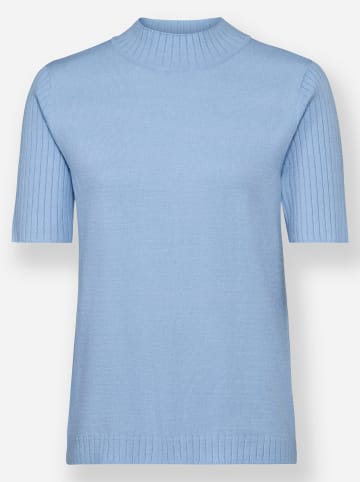 WITT WEIDEN Kurzarmpullover in eisblau
