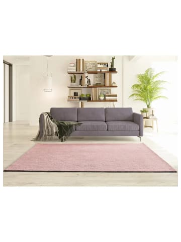 Atticgo Waschbarer Kurzflor-Teppich CORALINE in rosa