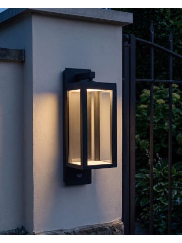 Beliani Wandleuchte für den Außenbereich INVER in Schwarz