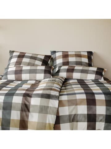 Elegante Bettwäsche Kuschel Karo in multi natur