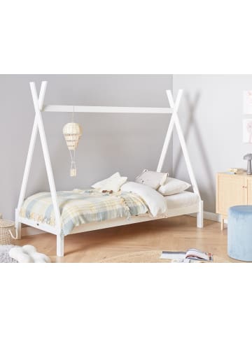 Beliani Kinderbett DEVAY in Weiß - (W) 99 x (H) 176 x (L) 208 cm